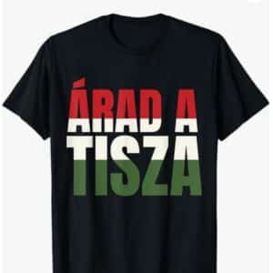 Árad a tisza póló fekete 3890ft